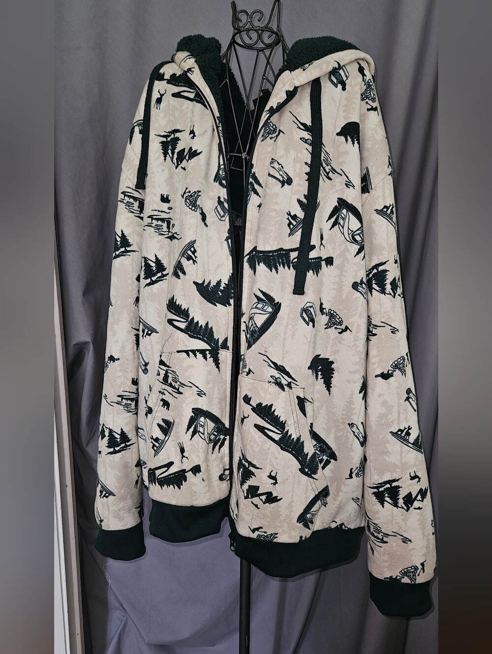 Canyon Creek Men's Graphic Zip-Up Hoodie Jacket